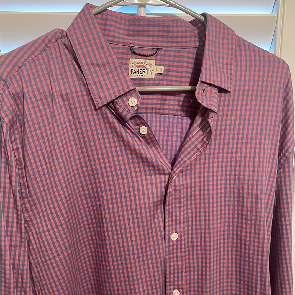 Faherty Checkered Button Down - image 3